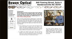 Desktop Screenshot of bowenoptical.com