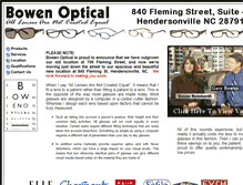 Tablet Screenshot of bowenoptical.com